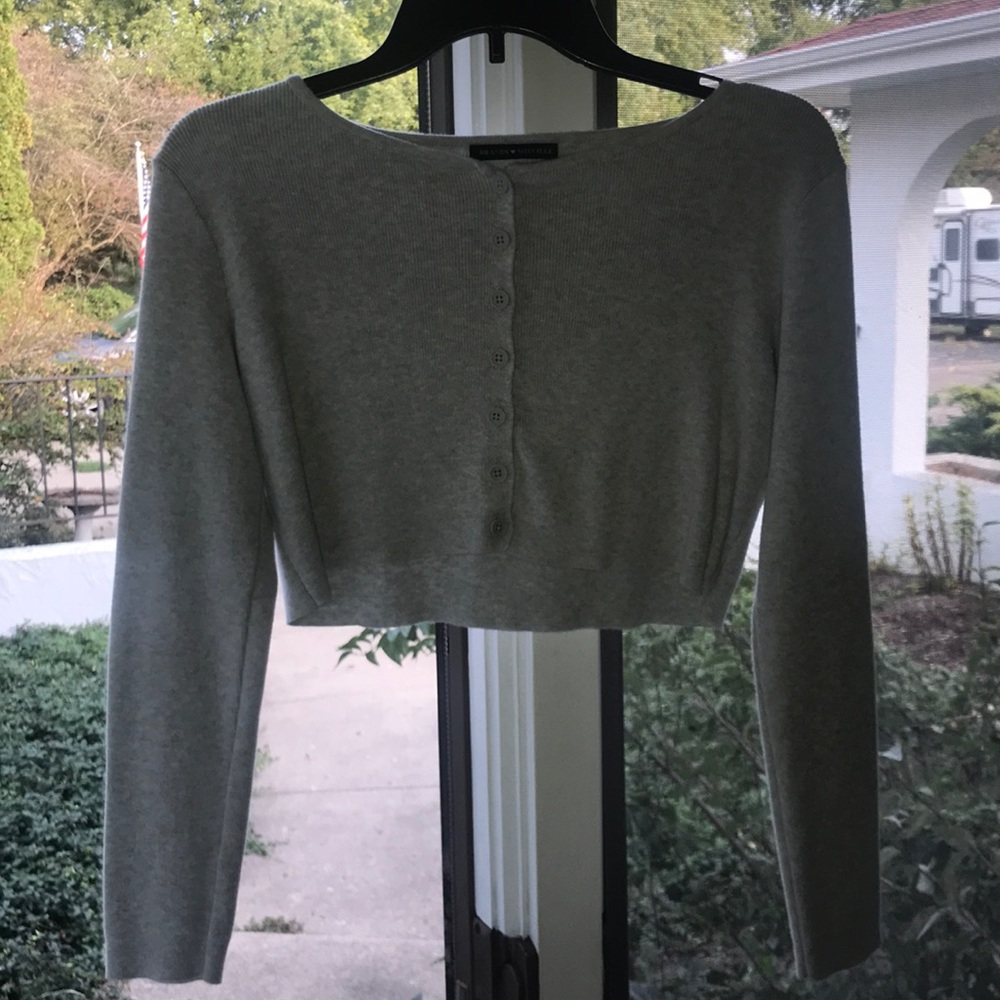 Brandy Grey Button Up
